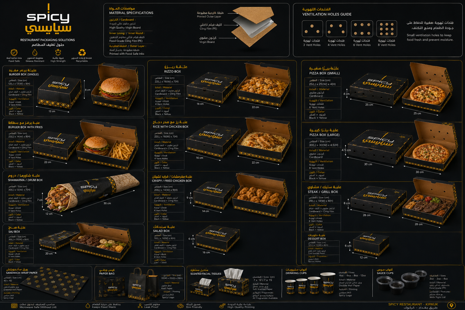 SPICY — Restaurant-Verpackungskollektion