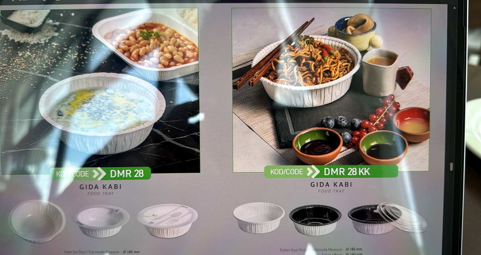 DMR 28 and DMR 28 KK Food Tray original catalog